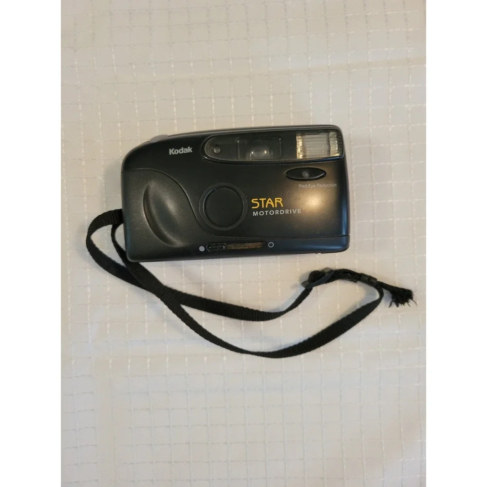 Kodak Star Motordrive 35mm Film Camera‎ Black Point and Shoot Vintage Untested